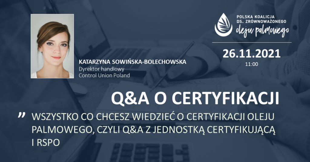 Q&A o certyfikacji RSPO
